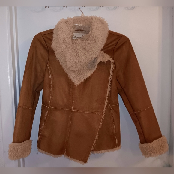 American Rag Jackets & Blazers - American Rag faux fur & suede  Jacket Coat extra small soft tan beige